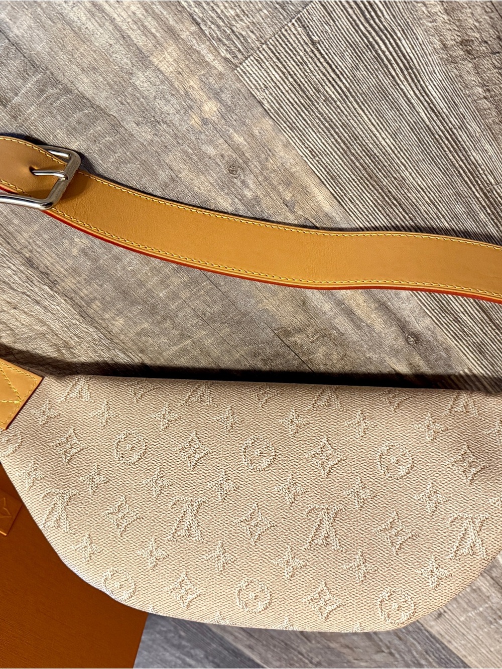 Louis Vuitton Taupe Monogram Rush Bumbag/Belt Bag with Vachetta Strap - Picture 5 of 6